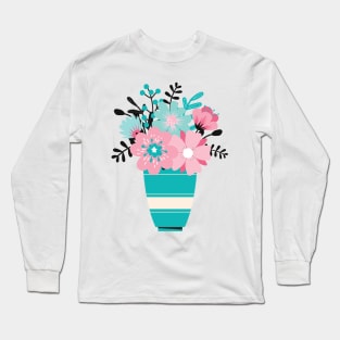 Beautiful Flowers in a Pot Long Sleeve T-Shirt